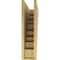 Ekena Millwork 6"W x 24"D x 24"H Thin Landon Rough Cedar Woodgrain TimberThane Corbel, Primed Tan CORUR06X24X24LANRCPR - alternate 4